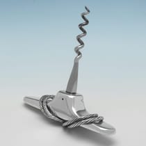 Sterling Silver Corkscrew - Asprey & Co. Ltd., hallmarked in 2002 London - Elizabeth II - Thumbnail 4