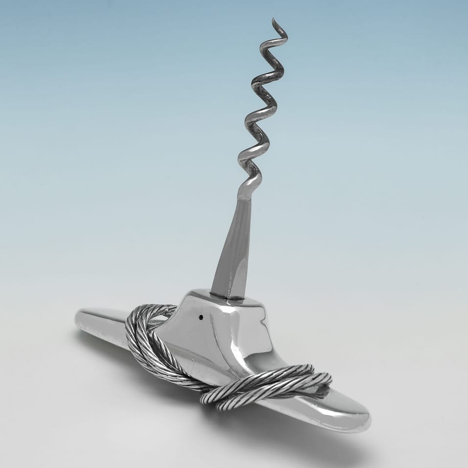 Sterling Silver Corkscrew - Asprey & Co. Ltd., hallmarked in 2002 London - Elizabeth II - Image 4