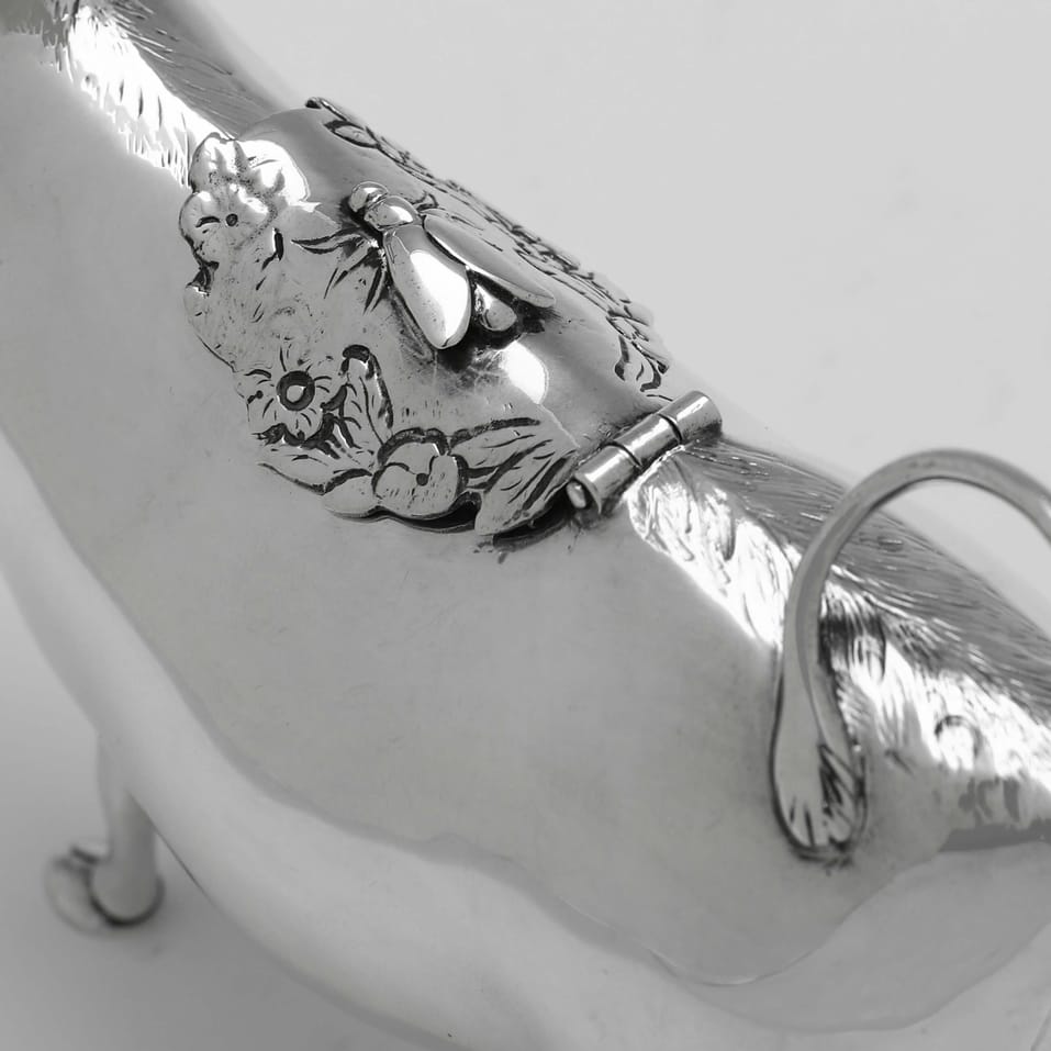 Sterling Silver Cow Creamer - Richard Comyns, hallmarked in 1977 London - Elizabeth II - Image 5