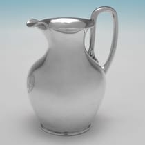 Antique Sterling Silver 'Oenochoe' Cream Jug - Joseph Angell & Son, hallmarked in 1847 London - Victorian - Thumbnail 1