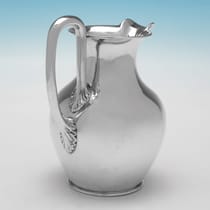 Antique Sterling Silver 'Oenochoe' Cream Jug - Joseph Angell & Son, hallmarked in 1847 London - Victorian - Thumbnail 3