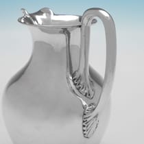 Antique Sterling Silver 'Oenochoe' Cream Jug - Joseph Angell & Son, hallmarked in 1847 London - Victorian - Thumbnail 4