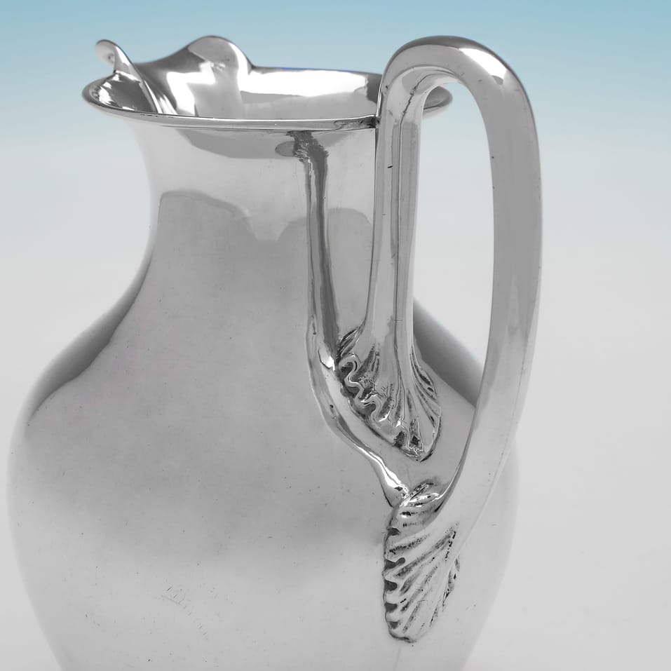 Antique Sterling Silver 'Oenochoe' Cream Jug - Joseph Angell & Son, hallmarked in 1847 London - Victorian - Image 4