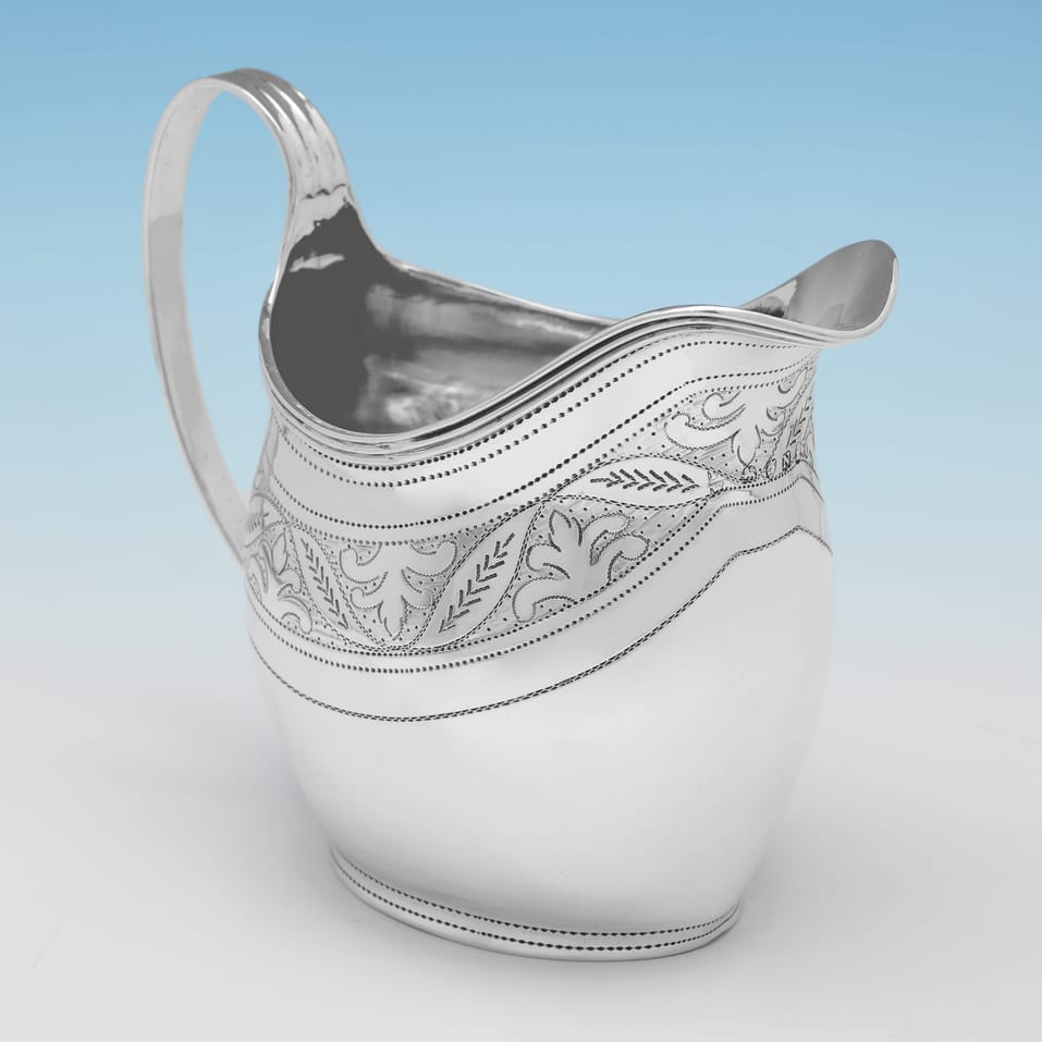 Antique Sterling Silver Cream Jug - hallmarked in 1808 London - George III - Image 2