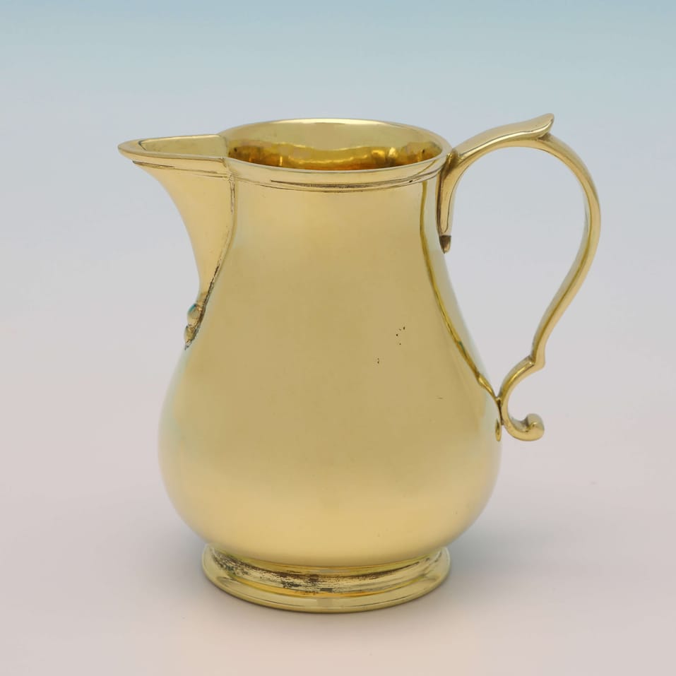 Sterling Silver Cream Jug - Walter H. Wilson Ltd., hallmarked in 1938 London - George VI