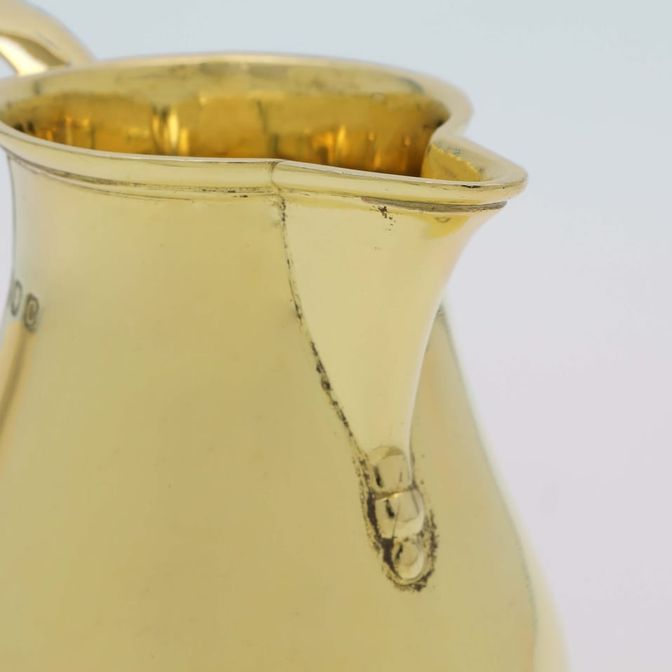 Sterling Silver Cream Jug - Walter H. Wilson Ltd., hallmarked in 1938 London - George VI - Image 4