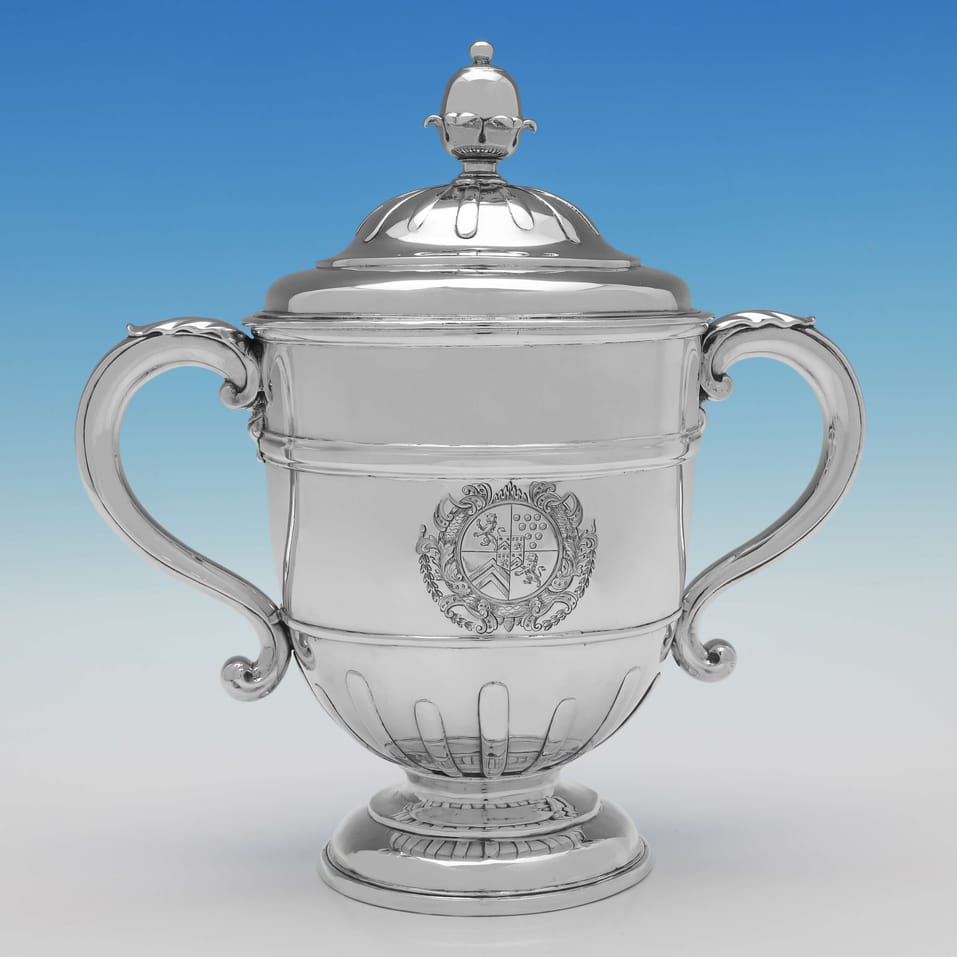 Antique Britannia Standard Silver Cup & Cover - Lewis Mettayer, hallmarked in 1716 London - George I - Image 1