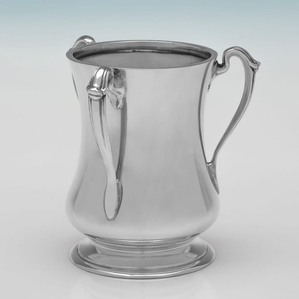 Sterling Silver Pair of Cups - Ollivant & Botsford, hallmarked in 1937 Birmingham - George VI - Image 2