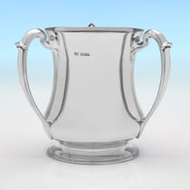 Sterling Silver Loving Cup - Henry Atkin, hallmarked in 1925 Sheffield - George V - Thumbnail 1