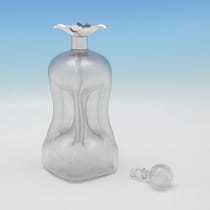 Antique Sterling Silver 'Glug Glug' Decanter - Mappin & Webb, hallmarked in 1893 London - Victorian - Thumbnail 2