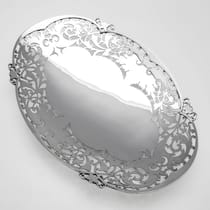 Sterling Silver Dish - Walker & Hall, hallmarked in 1956 Sheffield - Elizabeth II - Thumbnail 4