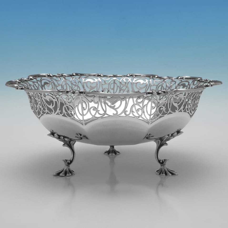 Antique Sterling Silver Dish - James Dixon & Sons, hallmarked in 1913 Sheffield - George V - Image 2