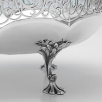 Antique Sterling Silver Dish - James Dixon & Sons, hallmarked in 1913 Sheffield - George V - Thumbnail 4