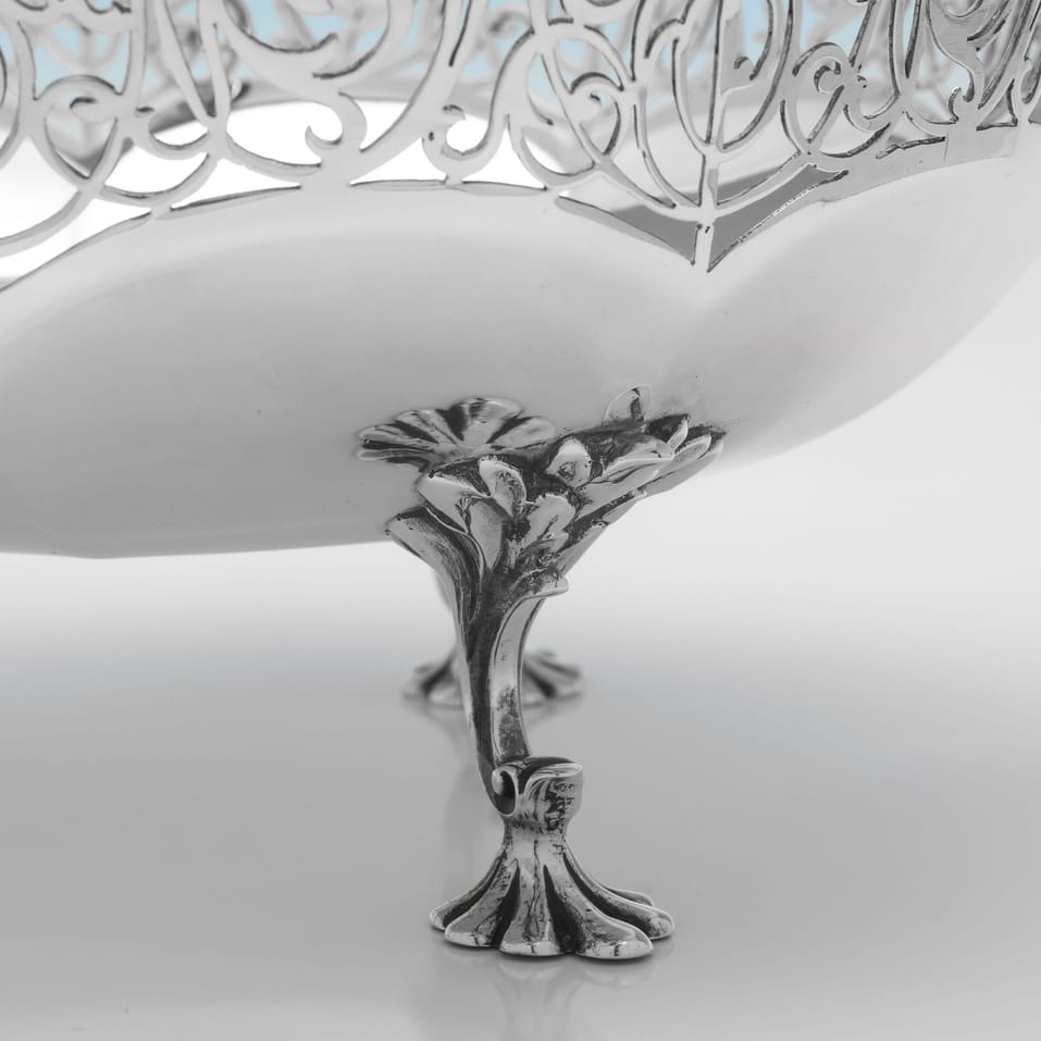 Antique Sterling Silver Dish - James Dixon & Sons, hallmarked in 1913 Sheffield - George V - Image 4