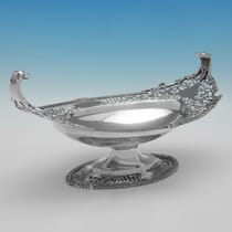 Antique Sterling Silver Dish - Jackson & Fullerton, hallmarked in 1913 London - George V - Thumbnail 1