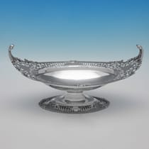 Antique Sterling Silver Dish - Jackson & Fullerton, hallmarked in 1913 London - George V - Thumbnail 2