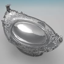 Antique Sterling Silver Dish - Jackson & Fullerton, hallmarked in 1913 London - George V - Thumbnail 3