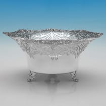 Sterling Silver Dish - Mappin & Webb, hallmarked in 1942 Sheffield - George VI - Thumbnail 2