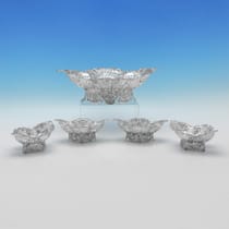 Antique Sterling Silver Suite of Dishes - James Dixon & Sons, hallmarked in 1896 Sheffield - Victorian - Thumbnail 1