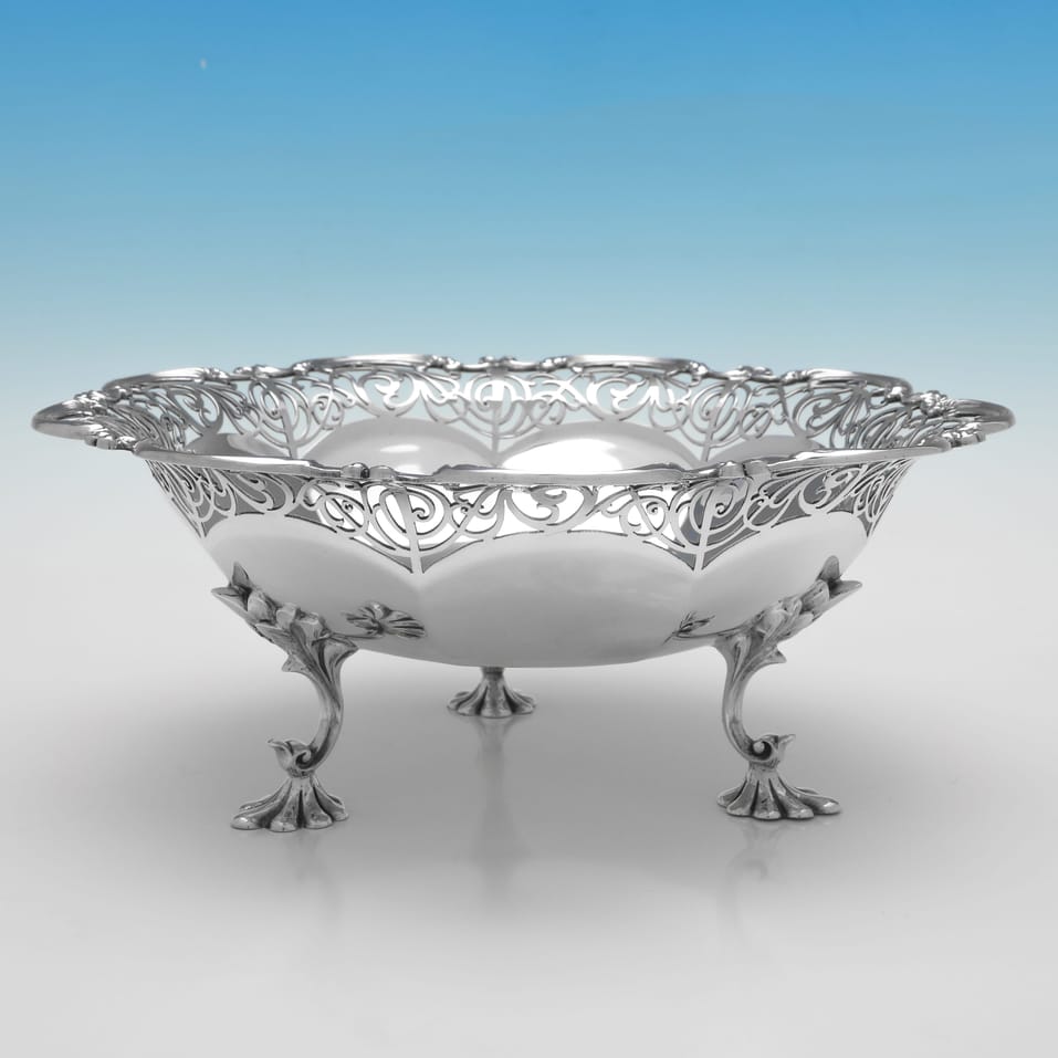 Antique Sterling Silver Pair of Dishes - James Dixon & Sons, hallmarked in 1922 Sheffield - George V - Image 3