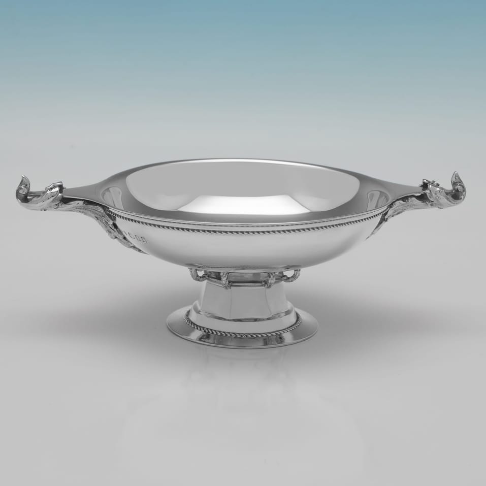 Sterling Silver Dish - Edward Barnard & Sons, hallmarked in 1928 London - George V