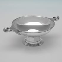 Sterling Silver Dish - Edward Barnard & Sons, hallmarked in 1928 London - George V - Thumbnail 2