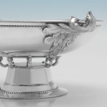 Sterling Silver Dish - Edward Barnard & Sons, hallmarked in 1928 London - George V - Thumbnail 3