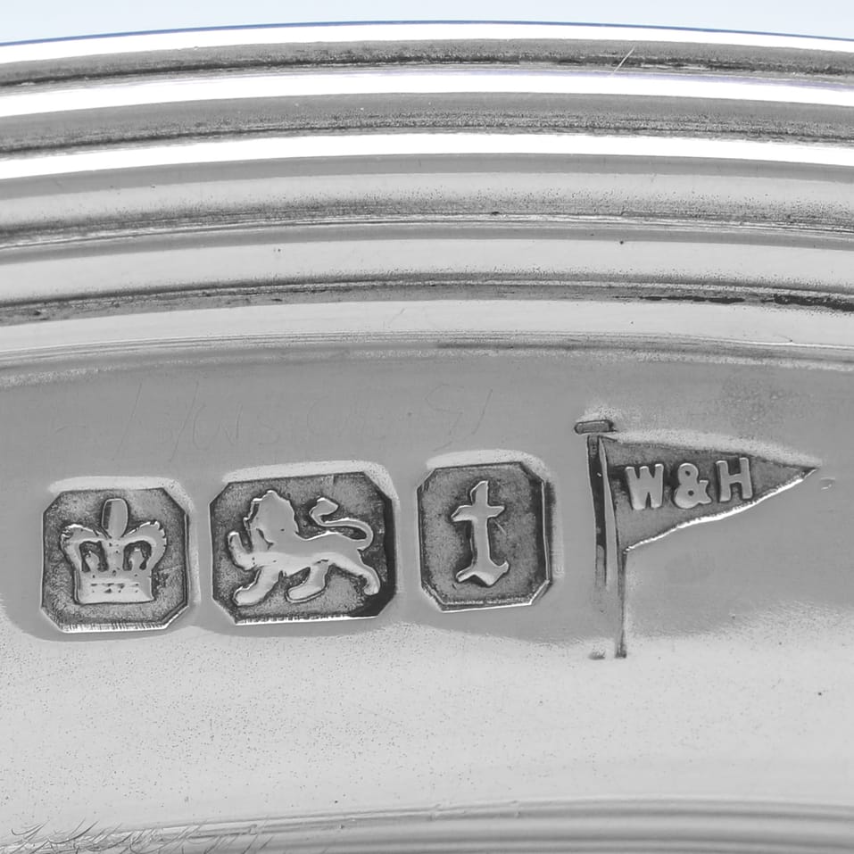 Antique Sterling Silver Dish - Walker & Hall, hallmarked in 1911 Sheffield - George V - Image 5