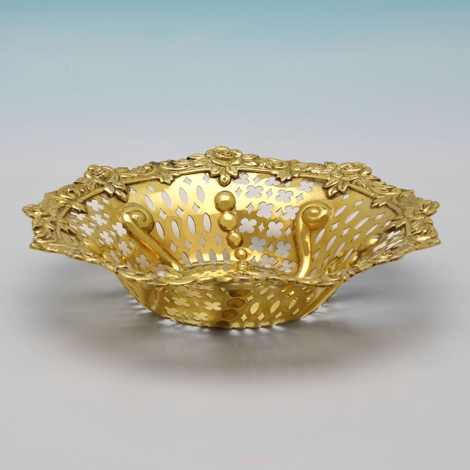 Antique Gold Dish - Mappin & Webb, hallmarked in 1903 London - Edwardian