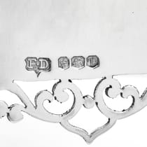 Sterling Silver Pair of Wheelbarrow Dishes - F. Drury Ltd., hallmarked in 1971 Sheffield - Elizabeth II - Thumbnail 5