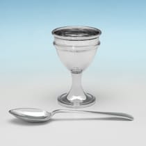 Antique Old Sheffield Plate & Silver Plate Egg Cruet - made circa 1800 - George III - Thumbnail 4