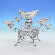 Antique Sterling Silver Epergne - Thomas Pitts, hallmarked in 1790 London - George III - Thumbnail 2