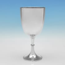 Antique Sterling Silver Goblet - Mappin Brothers, hallmarked in 1885 London - Victorian - Thumbnail 2