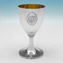 Antique Sterling Silver Goblet - John Robins, hallmarked in 1788 London - George III - Thumbnail 1