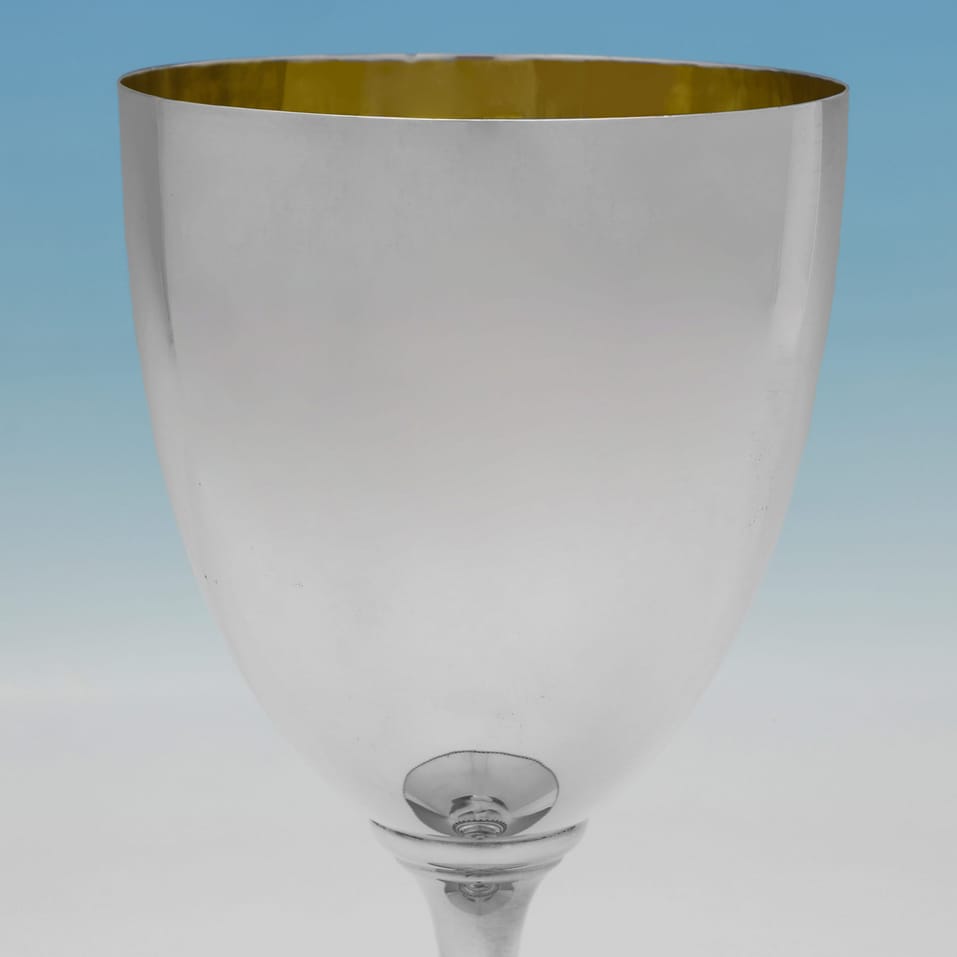 Antique Sterling Silver Goblet - Henry Frazer, hallmarked in 1899 London - Victorian - Image 2