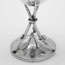 Antique Sterling Silver Goblet - John Harrison & Co, hallmarked in 1864 Sheffield - Victorian - Thumbnail 4