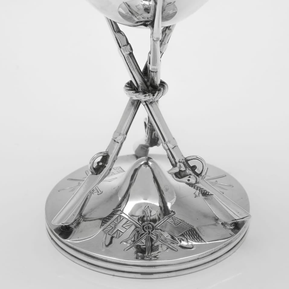 Antique Sterling Silver Goblet - John Harrison & Co, hallmarked in 1864 Sheffield - Victorian - Image 4