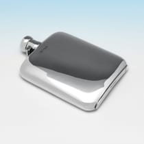 Sterling Silver Hip Flask - Lee & Wigfull, hallmarked in 1942 Sheffield - George VI - Thumbnail 2