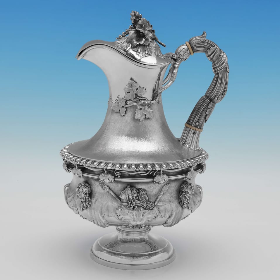 Antique Sterling Silver Jug - Robert Hennell III, hallmarked in 1853 London - Victorian