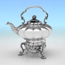 Antique Sterling Silver Kettle - Barnard Brothers, hallmarked in 1831 London - William IV - Thumbnail 1