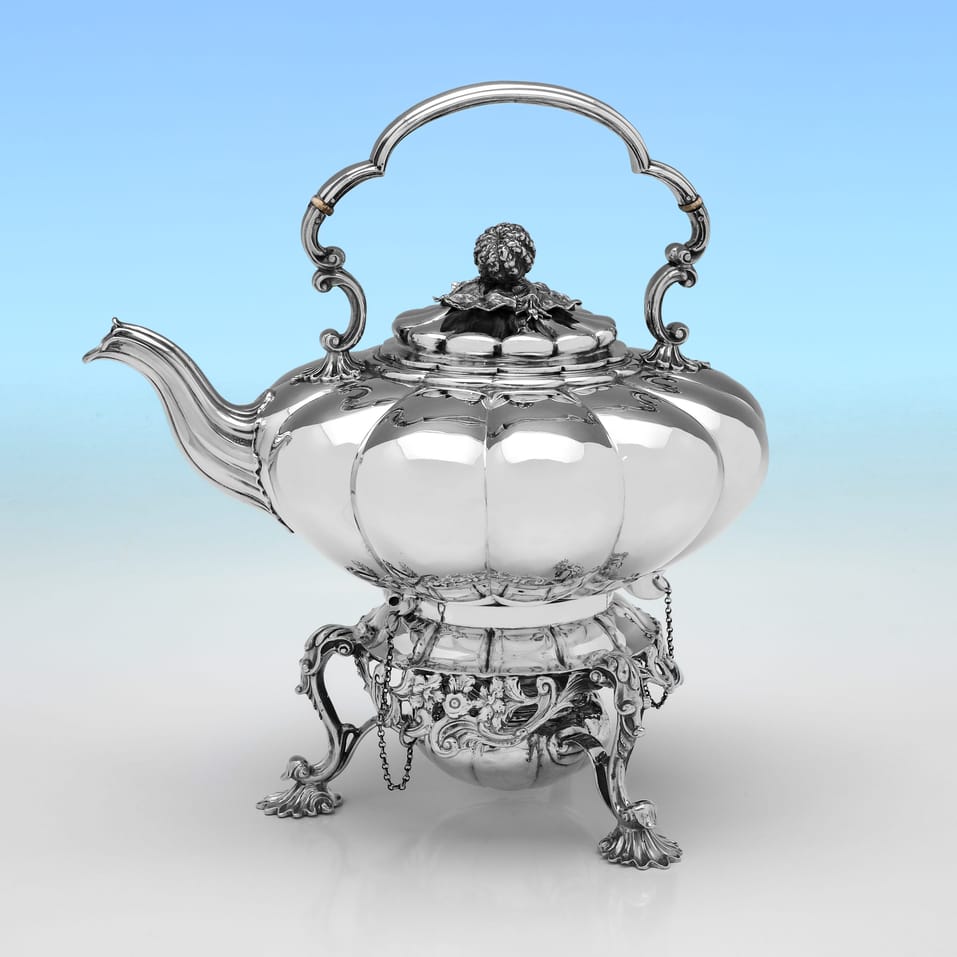 Antique Sterling Silver Kettle - Barnard Brothers, hallmarked in 1831 London - William IV - Image 1