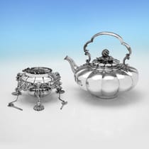 Antique Sterling Silver Kettle - Barnard Brothers, hallmarked in 1831 London - William IV - Thumbnail 2