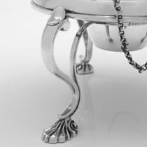 Antique Sterling Silver Kettle - Edward Hutton, hallmarked in 1881 London - Victorian - Thumbnail 7