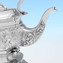 Antique Sterling Silver Kettle - William Adams, hallmarked in 1908 Birmingham - Edwardian - Thumbnail 7