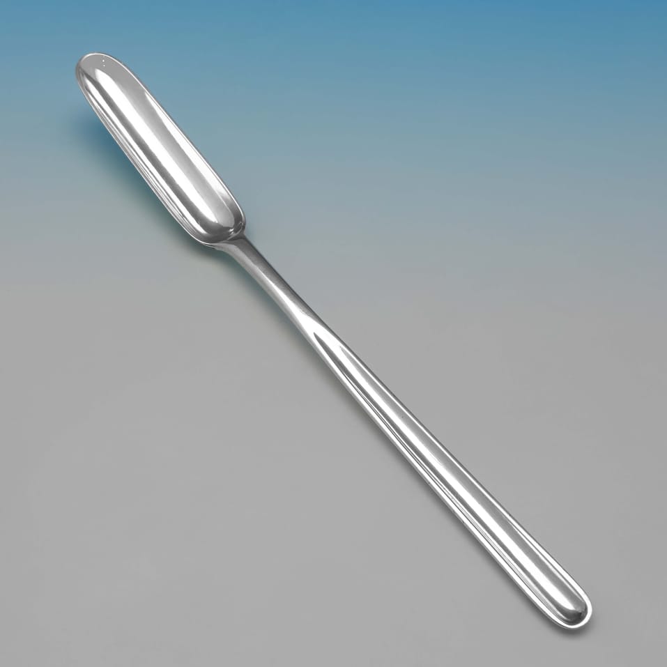 Antique Sterling Silver Scottish Provincial Marrow Scoop - William Ferguson, hallmarked in 1802 Elgin - George III