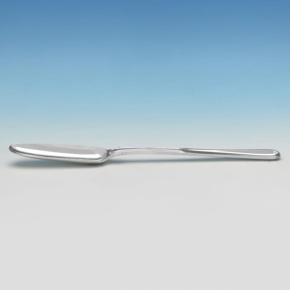 Antique Sterling Silver Marrow Scoop - William Chawner II, hallmarked in 1828 London - George IV - Image 2