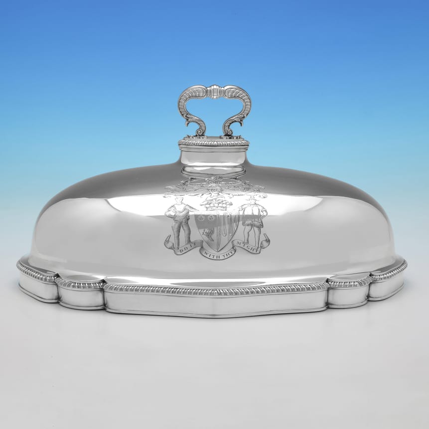 Antique Sterling Silver Meat Dish Cover - Paul Storr, hallmarked in 1807 London - George III