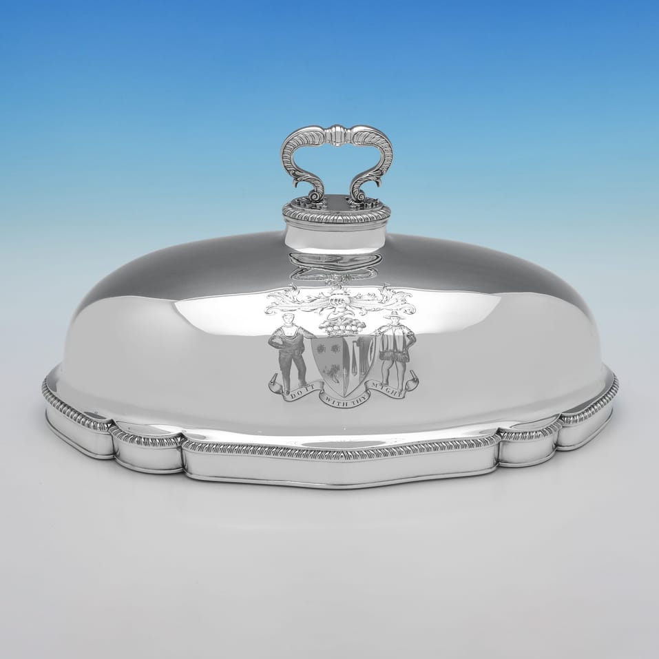 Antique Sterling Silver Meat Dish Cover - Paul Storr, hallmarked in 1807 London - George III - Image 2