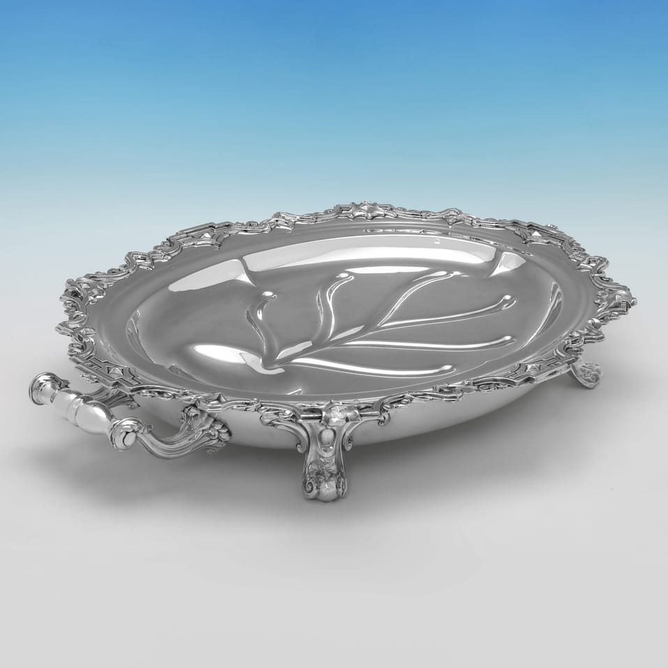 Antique Old Sheffield Plate Meat Dish & Cover - Roberts, Smith & Co., made circa 1830 - William IV - Image 3