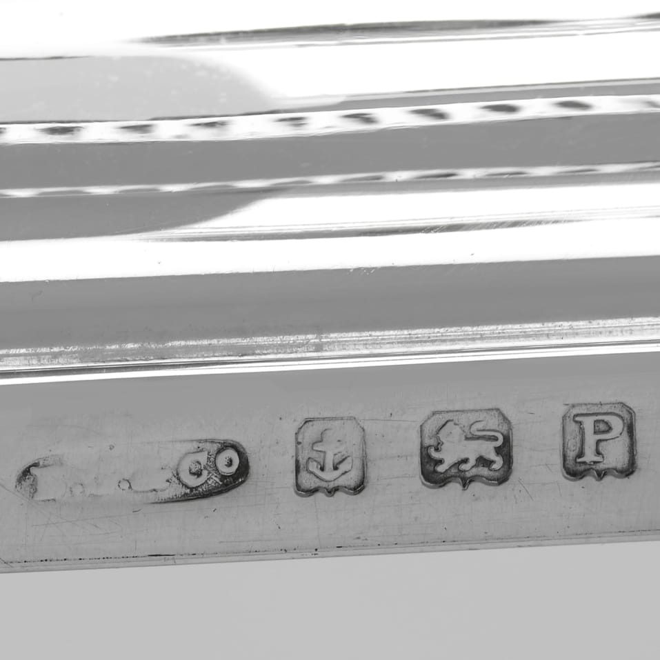 Sterling Silver Menorah - Britton, Gould & Co., hallmarked in 1939 Birmingham - George VI - Image 5